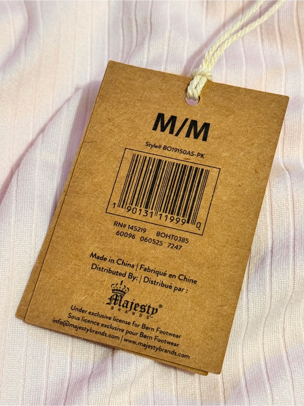 BORN Ribbed Short-Sleeve Pajama Set Light Pink $45 Retail NWT - Picture 7 of 12